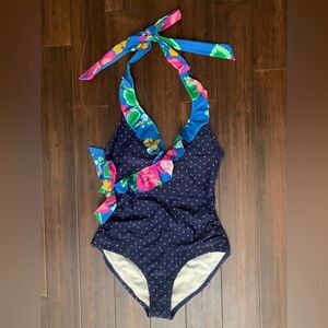 Matilda Jane Womens Sandcastle Queen Halter Swim One piece